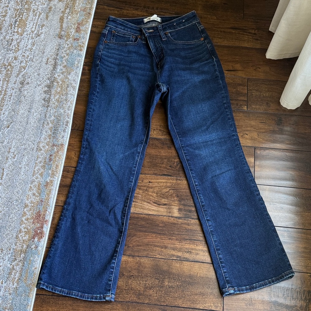 Madewell Dark Blue Flare Women's Jeans